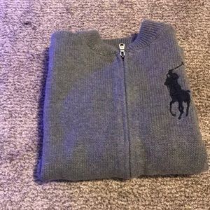 Polo kids zip up sweater